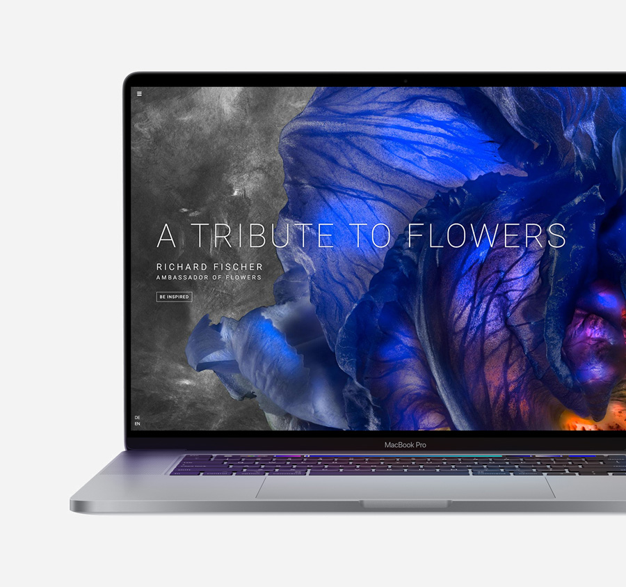 Website Richard Fischer on Mac with responsive Design