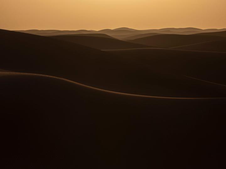 Abendliche Sahara #3708